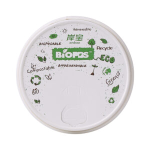 Eco Compostable Coated Coffee Cup Lid